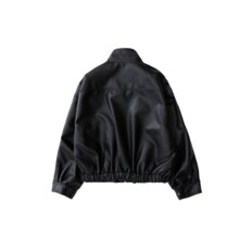 9056 VEGAN LEATHER BLOUSON_BLACK