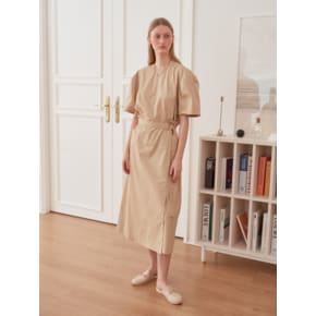 [LINE] D Ring Button Wrap Dress