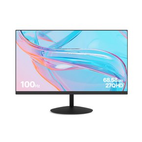 QHD 27인치 IPS 모니터 100Hz 게이밍 베젤리스 광시야각 사무용 컴퓨터모니터