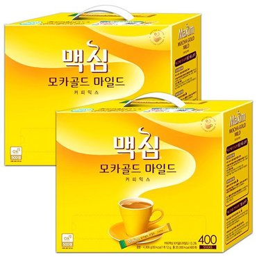  맥심 모카골드 마일드 커피믹스 스틱 12g 400개입 x2개 총800T /slm