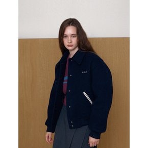 park wool blouson - navy