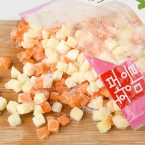 배동바지 황보마을 냉동 혼합야채 1kg (2종/카레,짜장용) (감자/당근)