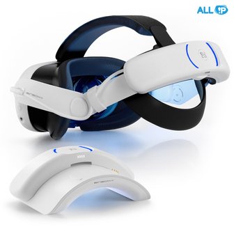 올아이피정보통신 BINBOK VR T3 플러스 메타 퀘스트3 고용량 배터리 헤드 스트랩 8000mAh 배터리 충전독 세트