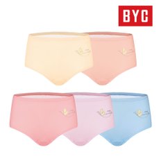 BYC 여성 맥시 삼각팬티 순면 부인용 요일팬티 WCP9054 5매입