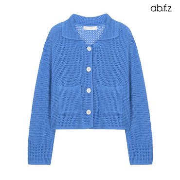 ab.f.z 카라 짜임 디테일 니트 가디건 (AFX2QY32A)