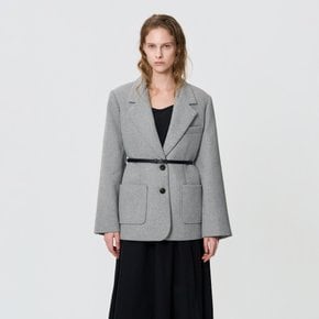 울 블렌드 벨티드 테일러드 자켓 BE26A3FRJ0993