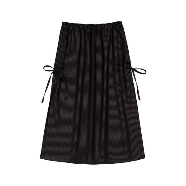 SIDE SLIT SKIRT (BROWN)