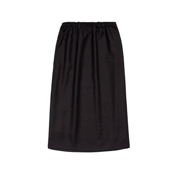SIDE SLIT SKIRT (BROWN)
