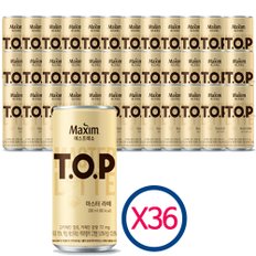 맥심 티오피 TOP 마스터라떼 200ml 36개 /커피음료