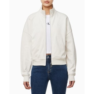Calvin Klein Jeans 여성 목넥 풀집 테리 자켓(47B233G)