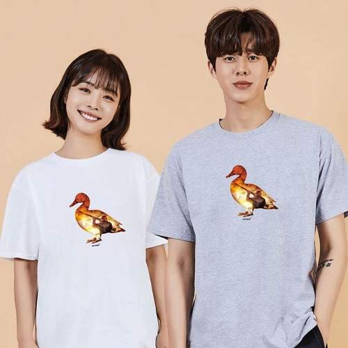 키밍 맨투맨 후드티 사냥 캐릭터티 이쁜티 롱긴팔