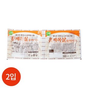 팜덕 훈제목살 슬라이스 400g x 2입