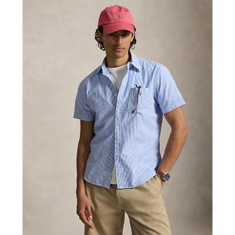 폴로 랄프 로렌 남성 RL 프렙스터 클래식핏 시어서커 셔츠(MNPOWOV1N821002400)