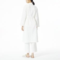 여 이중지 파자마 로브(WHITE / LIGHT BEIGE)