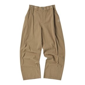 [스타필드코엑스][꼬모니노즈] 남녀공용 BUTTON TUCK PANTS [KHAKI]