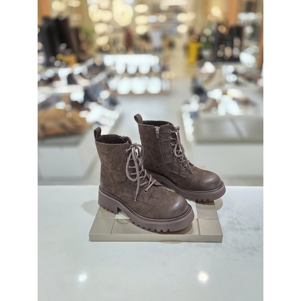 [시흥점] 여성 4센티 빈티지 누벅소재 워커 앵클부츠 (712546029)