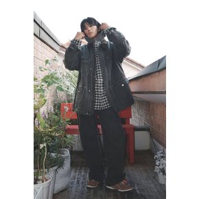 [MEN] 코듀로이카라 피그먼트 워커 점퍼 9155313135 BLACK