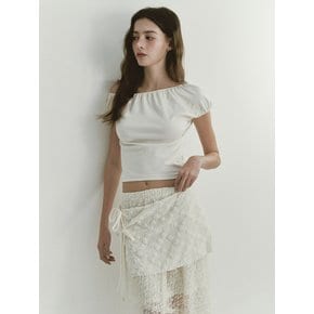 LACE LAYERED SKIRT SET (IVORY)