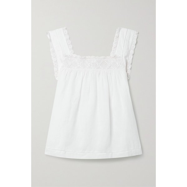 도엔 애프라 크로셰 트리밍 라미 탑 화이트 1647597305833747