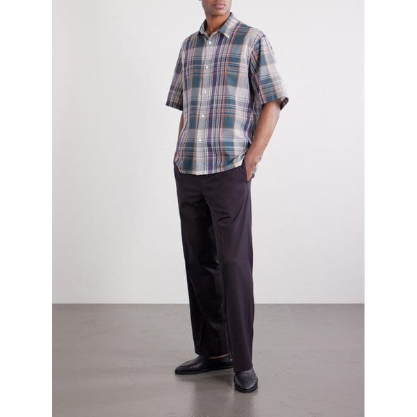 체크 코튼 거즈 셔츠 46376663162982672