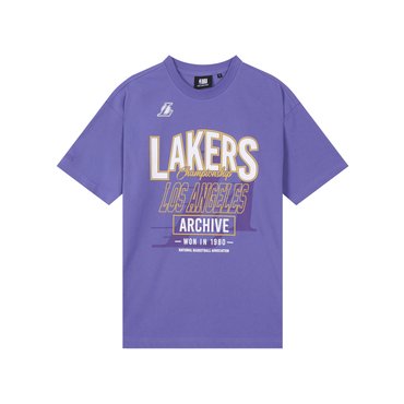 NBA 남여공용 아카이브 빅 로고 반팔 티셔츠 N252TS022P