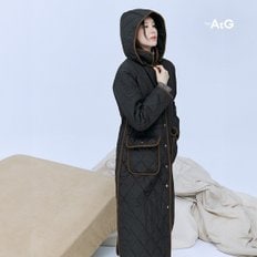 [론칭가 99,900원] 더엣지 24FW 퀼팅 롱 패딩 코트