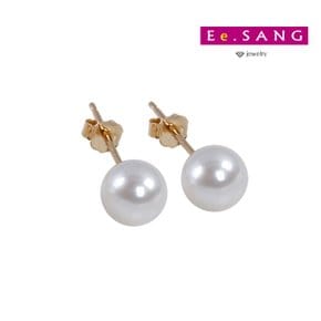 14k 6.5mm 아꼬야 해수 진주 귀걸이