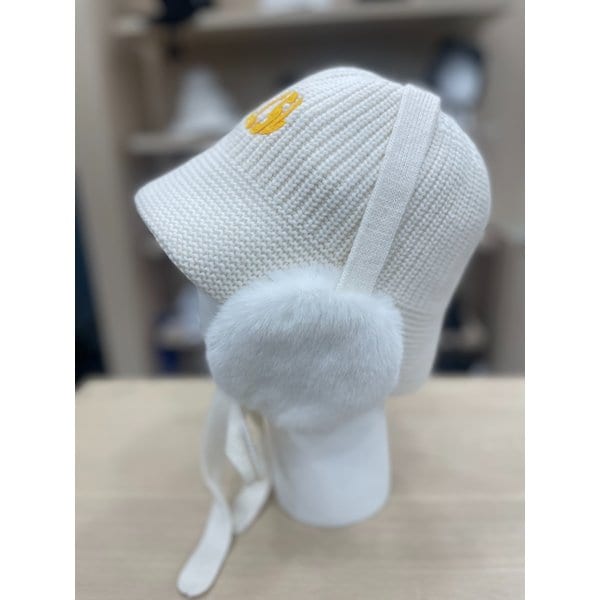 [여주점] 여성 니트 귀달이 탈착 버킷햇 GQ422LCPN1 CREM