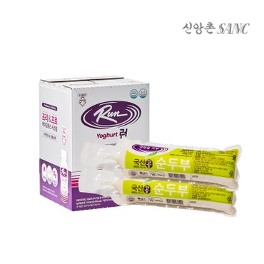 신앙촌 프로바이오틱 런 요구르트 12병 + 국순두부 350g 2모