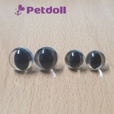 수예용 동물눈 고양이눈 9mm,10mm,12mm,14mm (6개입 3쌍) 일자형 투명색상 공예재료