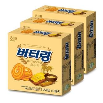  해태제과 버터링 소프트 238g 3개