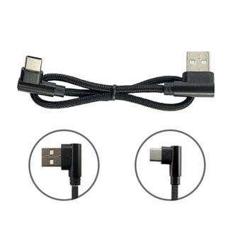 싸드 CS-124A 태블릿 테이블 오더 USB Type-C 꺾임형 패브릭 충전케이블