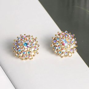 14K GOLD PIN 카시오페아 크리스탈 귀걸이 [주문제작]