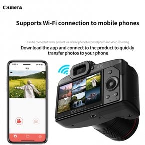 4K 64MP HD 3 IPS WIFI 16X 디지털 카메라, 컴팩트 디지털 카메라, 인치 컬러 디스플레이 휴대