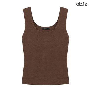 ab.f.z 무지 라운드넥 민소매 니트 탑 (AFX3QW34A)