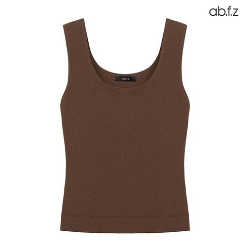 ab.f.z 무지 라운드넥 민소매 니트 탑 (AFX3QW34A)