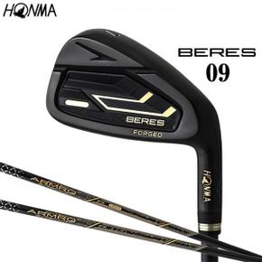 3442409 HONMA GOLF BERES 09 BLACK 아이언 오른쪽용 9개 세트(5~11AWSW)  IA3310485