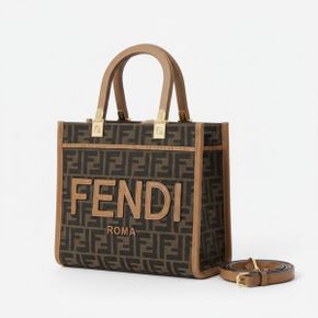 26 Sunshine Small fabric shopper bag (8BH394 ALVY F1GE3) (선샤인 스몰 패브릭 쇼퍼 백