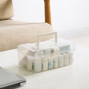 이스터 투명 약통 약 보관 수납 정리함 소품 액세서리 정리 수납함