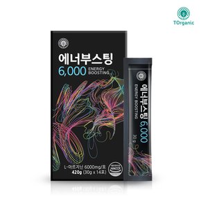 에너부스팅 슈퍼고함량  L 아르기닌 6000mg 30g  14포x1박스