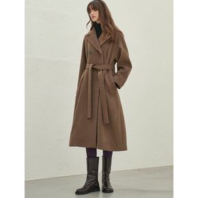 CASH DOUBLE FLARE COAT_BROWN