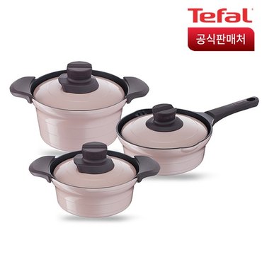 테팔 인덕션 트레져 냄비 3종(뚝배기+라면+찌개)