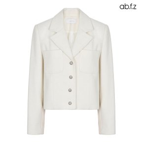 포버튼 더블 카라 트위드 자켓 (AFX1QJ06A)