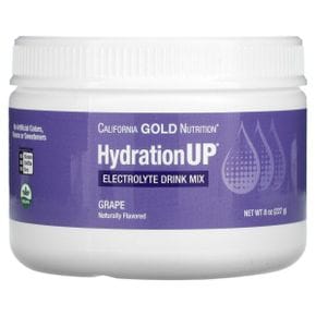 캘리포니아골드뉴트리션 HydrationUP 전해질 드링크 믹스 포도 맛 227g(8oz)