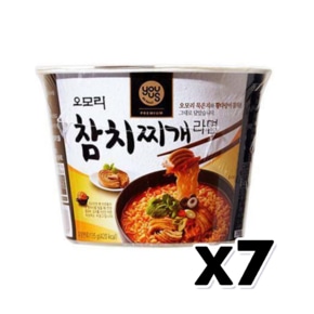 오모리 참치찌개라면 큰컵 135g x 7개