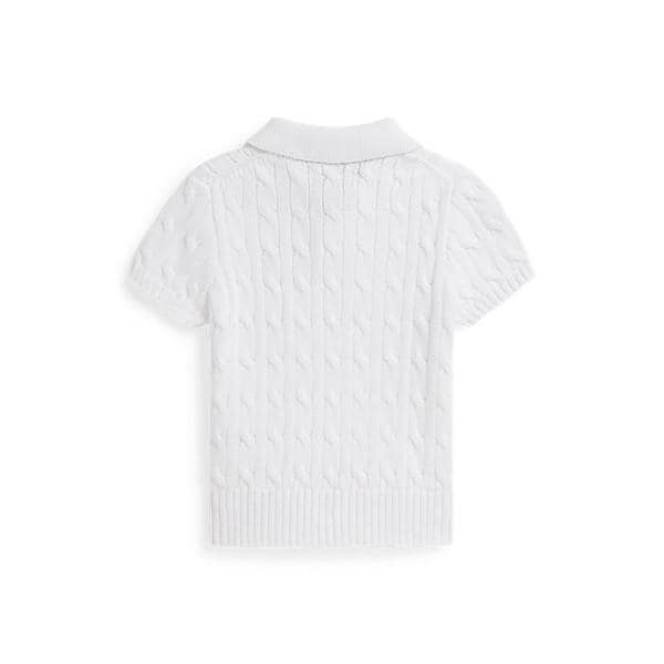 폴로 키즈 남아 2-7세 케이블 니트 코튼 폴로 칼라 스웨터(CWPOSWEB6820701100)