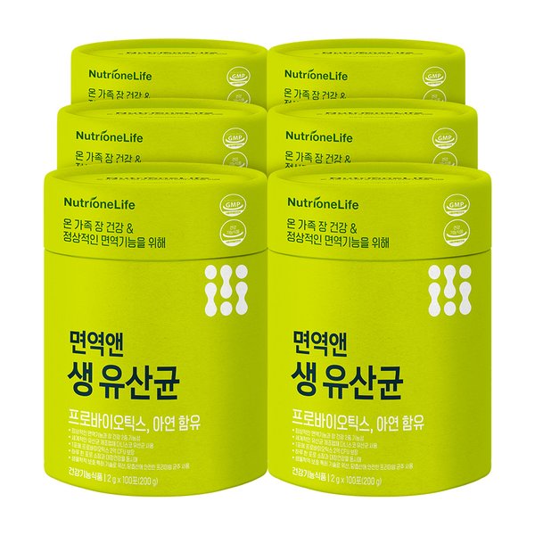 면역엔 생유산균 100포 6통