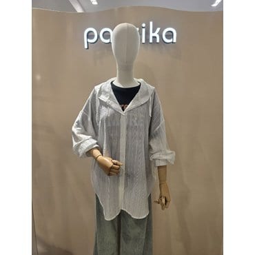 파프리카 후드 스트라이프 셔츠SK2SH402J