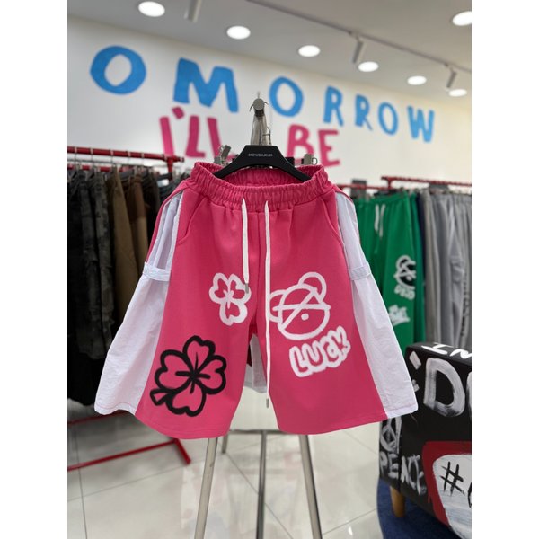 [여주점] 클로버배색스냅반바지,JHZK81404