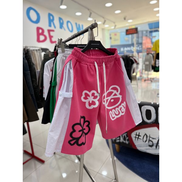 [여주점] 클로버배색스냅반바지,JHZK81404